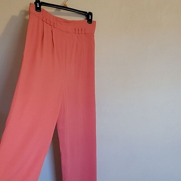Cache Wide Leg Peach Pants Size 10 - Picture 2 of 7